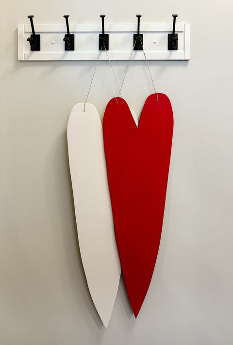 Rustic Wood Heart Sign, Door Hanger Decor