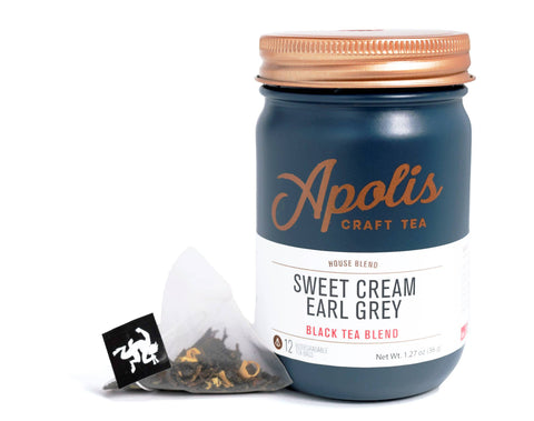 Sweet Cream Earl Grey Black Tea - 15 bags in jar