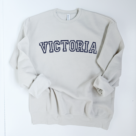 Victoria Varsity Lettering Ultra Soft Sweatshirt