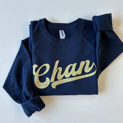 Chanhassen Baseball Lettering Lightweight Sweatshirt - Multiple Color Options