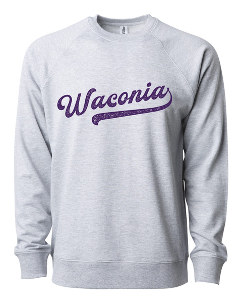 Waconia Baseball Lettering Lightweight Sweatshirt - Multiple Color Options