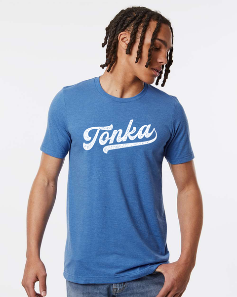 Tonka Baseball Font T-shirt, Soft Minnetonka Fabric Tee