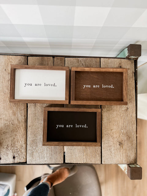 You Are Loved Wood Sign | Valentine's Day Home Decor