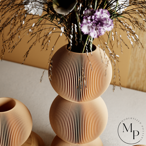 Eco-friendly 3D-Printed BUBBLE Vase | For Dried & Fresh Flowers
