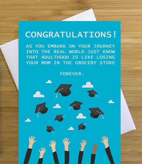 Losing Your Mom Graduation Greeting Card