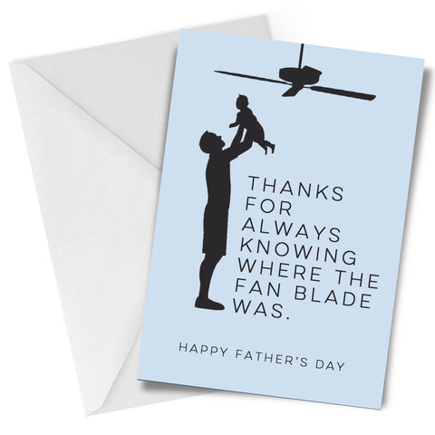 Fan Blade Greeting Card Father's Day