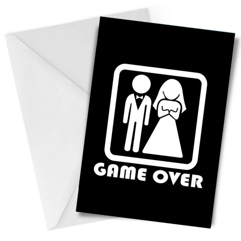 Game Over Greeting Card Wedding Marriage