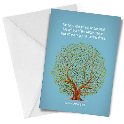 Whore Tree Greeting Card