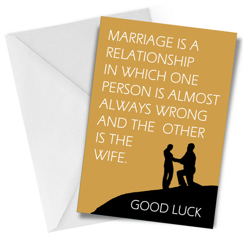 Wife is Right Greeting Card