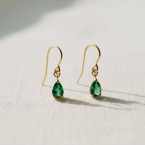 Chic Gemstone Dangle Earrings
