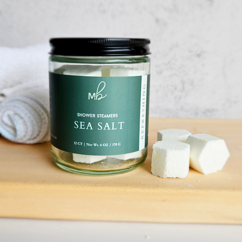 Peppermint Eucalyptus 12ct Mini Shower Steamer Jars | Aromatherapy