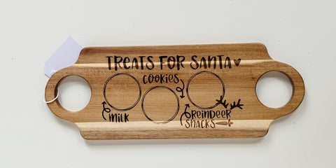 Christmas Eve Cookies & Milk Tray - Long Rectangle
