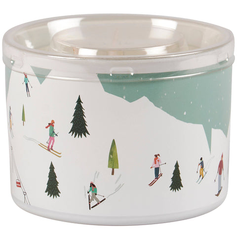 Skiing Fun Candle