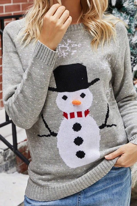 SNOWMAN CHRISTMAS CREWNECK SWEATER