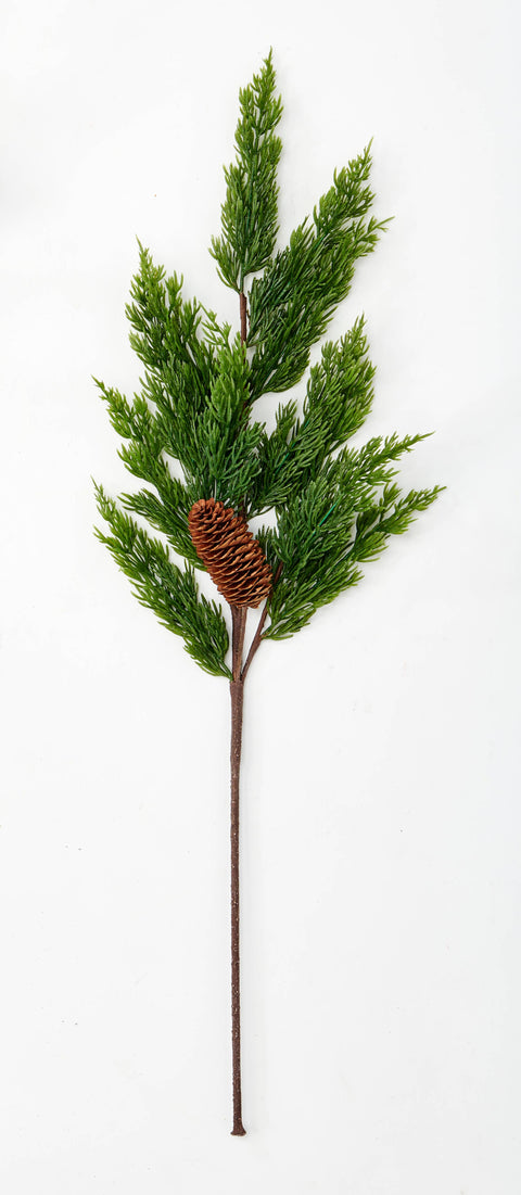 29" Pine And Pine Cone Spray