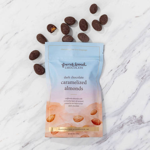 Dark Chocolate-Covered Caramelized Almonds - 6oz