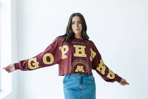 Minnesota Phipps Split Cropped Longsleeve