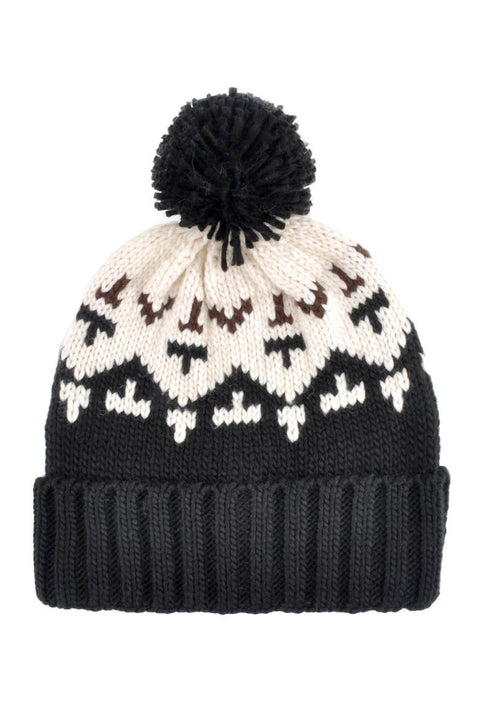 Crochet Knit Pom Pom Beanie