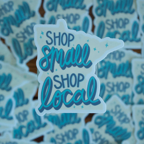 Minnesota Shop Small Shop Local Sticker