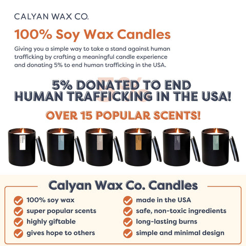 Home + Holiday - Matte Black Tumbler Soy Candle