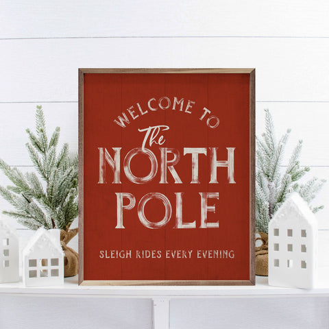 Welcome To The North Pole Red