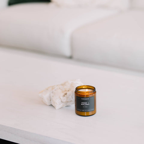 Home + Holiday | Amber Jar Soy Candle