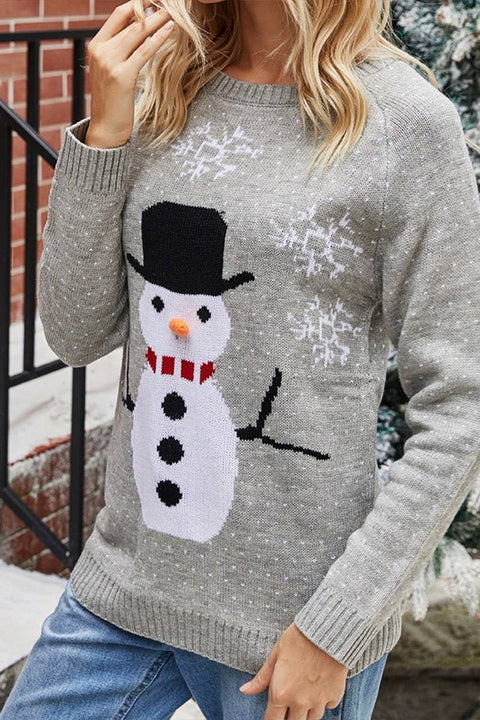 SNOWMAN CHRISTMAS CREWNECK SWEATER