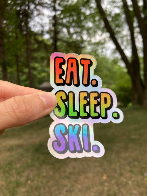 Eat. Sleep. Ski Sticker