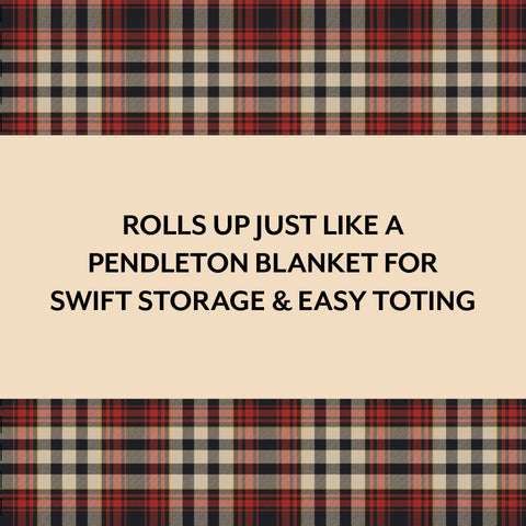 Pendleton Red Black Check Pattern Chess & Checkers