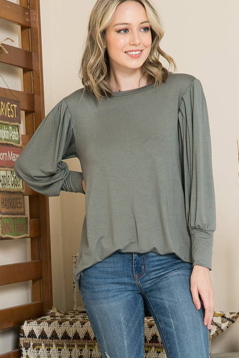 Simone Puff Sleeve Sweater, Various Colors