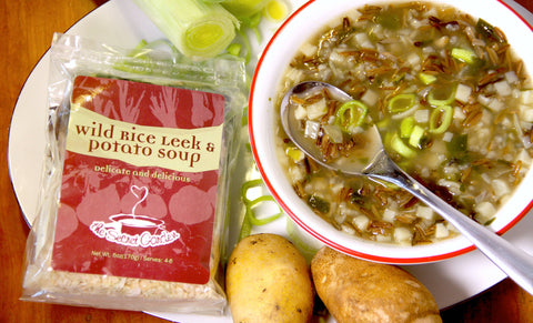 Leek & Potato Wild Rice Soup