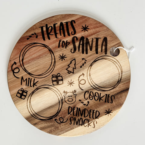 Christmas Eve Cookies & Milk Tray - Round