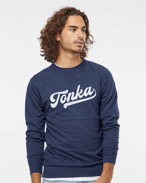 Tonka Baseball Lettering Lightweight Sweatshirt & Hoodie - Multiple Color Options
