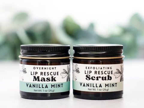 Lip Rescue Exfoliating Sugar Scrub 1oz Jar - Vanilla Mint