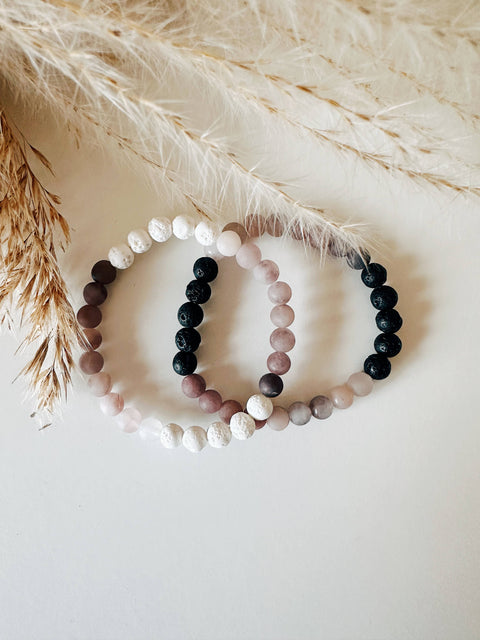 Berry Quartz diffuser bead bracelet- 6 MM