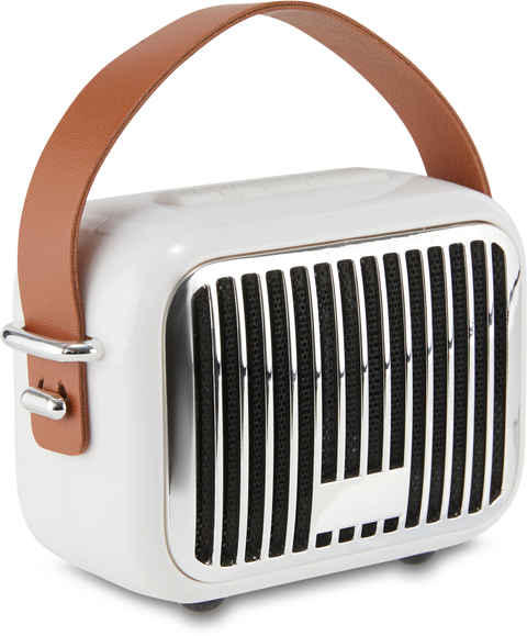 Mini Bluetooth Retro Speaker - White