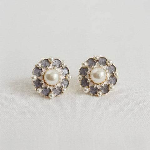 Elegant Vintage Baroque Pearl Earrings