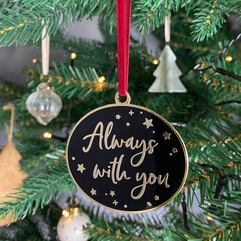 Always With You Enamel Christmas Tree Decoration