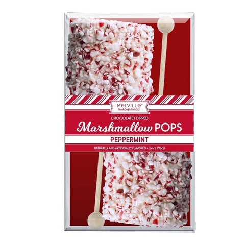 Giant Marshmallow Pops - Peppermint White Chocolate