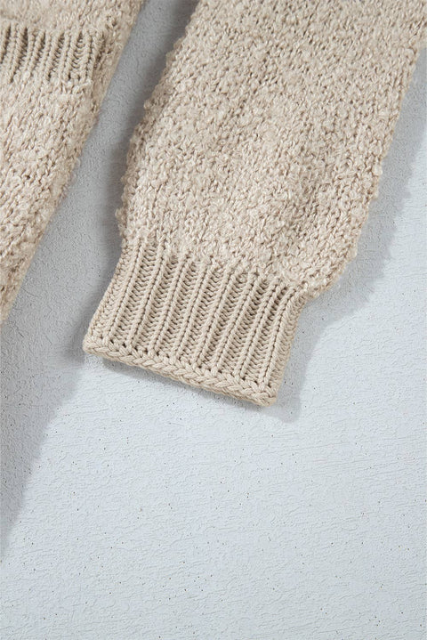 Collared Drop Shoulder Button Up Cardigan