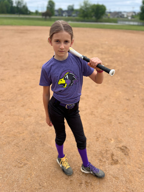 Chaska Hawks Youth Tee - Purple, White or Grey