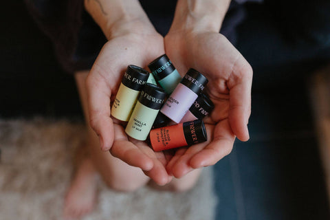 Lavender Mint Organic Lip Balm / 0.3 oz Biodegradable Tube