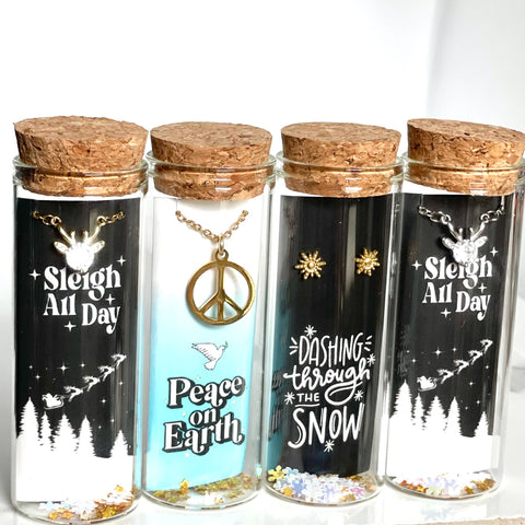 Snowflake Stud Earrings. Hypoallergenic Christmas