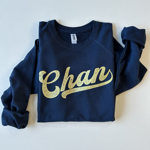 Chanhassen Baseball Lettering Lightweight Sweatshirt - Multiple Color Options