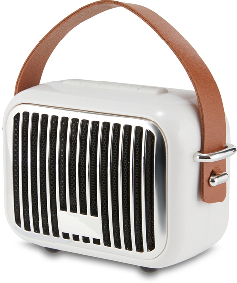 Mini Bluetooth Retro Speaker - White