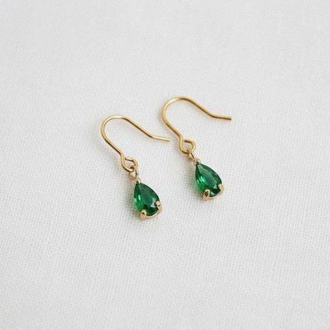 Chic Gemstone Dangle Earrings