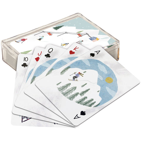 Skiing Fun Playing Cards