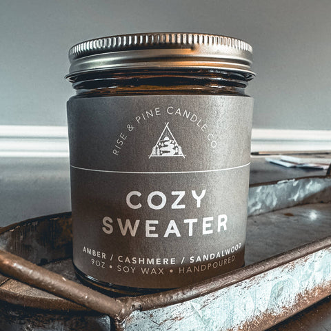 Cashmere Sweater Soy Wax Candle - 9oz - Brown Jar