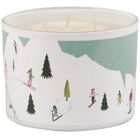 Skiing Fun Candle