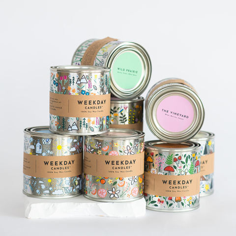 Paint Tin Candle | Home Decor | Alpine Meadow | Honeysuckle